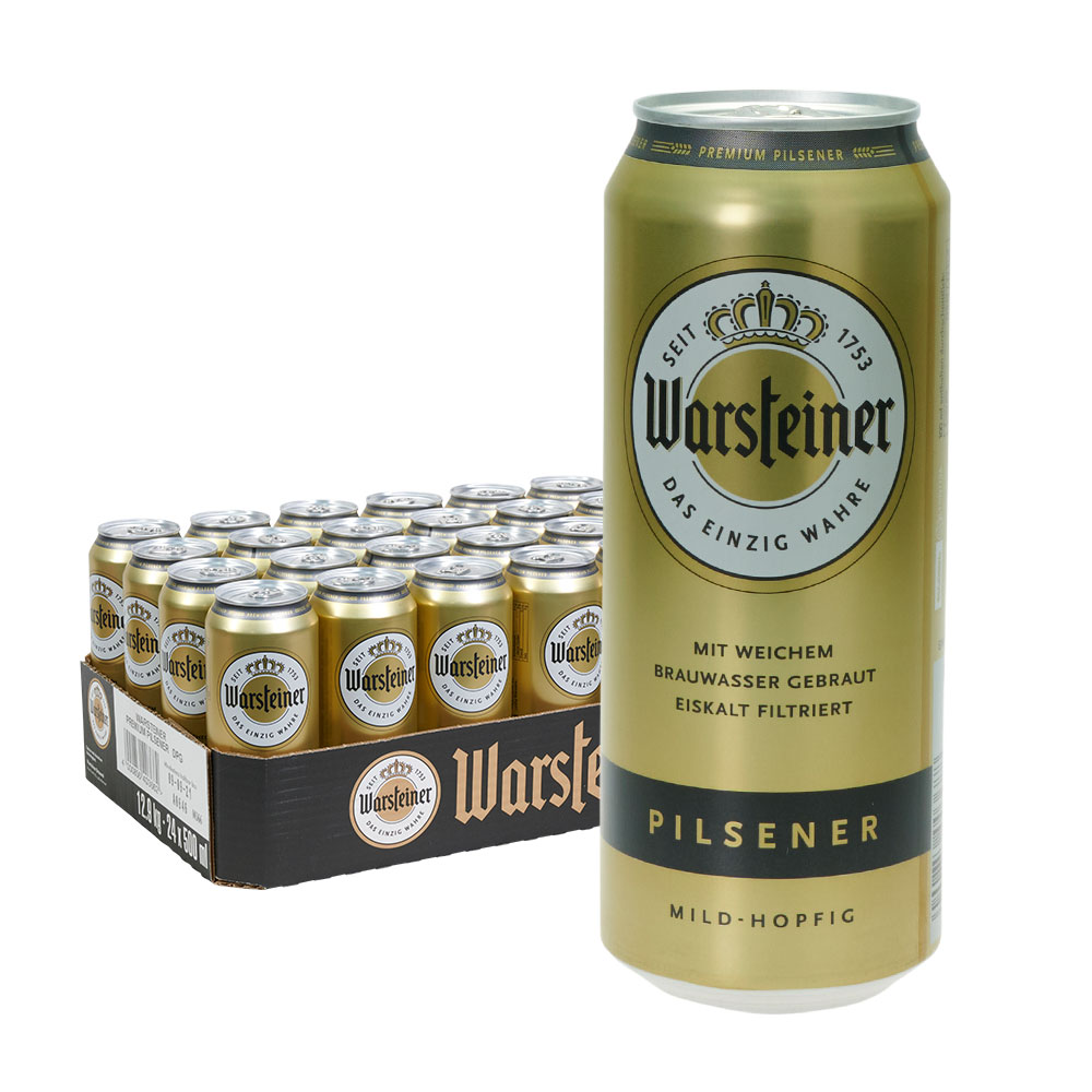 Warsteiner Premium Pilsener 24 x 0,5L Dose | Getränke Lieferung in  Mönchengladbach schnell und zuverlässig